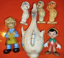 6 Pupazzi Gomma Geppetto Ledra