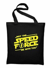 May The Speed Force Be With You sacchetto di iuta divertente fan The Flash Star Labs sacchetto DC