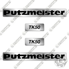 Adatto per Putzmeister TK50 kit decalcomania pompa rimorchio - 7 ANNI ESTERNO 3M VINILE!