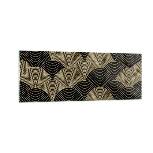 Quadro vetro 140x50cm - 140x50cm, nero