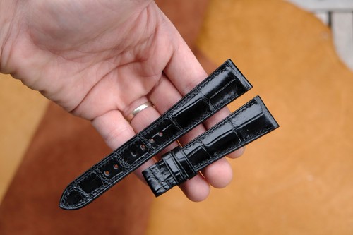 Cinturino orologio nero fatto