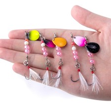 5 pezzi esca da pesca spinner