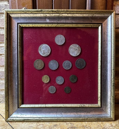Quadro monete lire - , regno