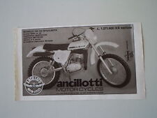 advertising Pubblicità 1977 MOTO ANCILLOTTI 125 CH REGOLARITA'