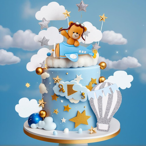 Orso torta topper aereo - torta,