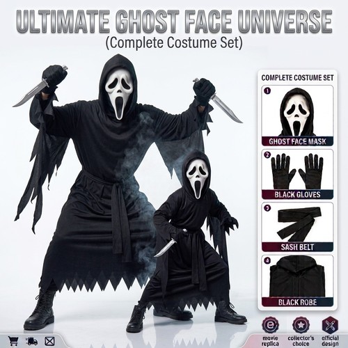 Maschera viso fantasma urlo