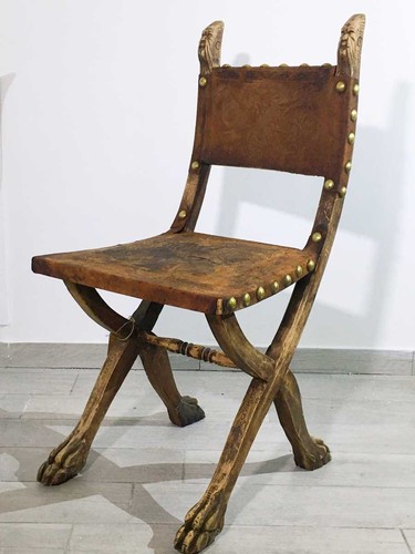 Sedia stile rinascimentale con