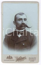 1900 ca KOLOZSVAR Cluj-Napoca - Man with long moustache - Photo DUNKY - CDV