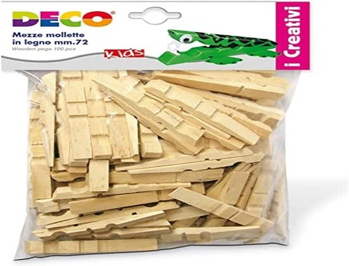 Mezze mollette legno misura - mollette,