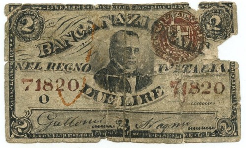 Lire falso epoca disegno - 2, d'epoca