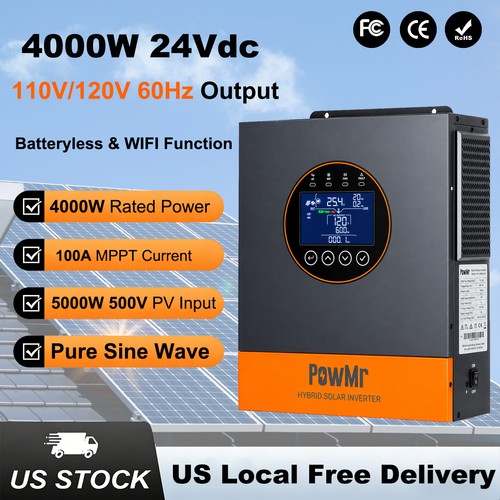 4000w 24v hybrid solar - 24v,