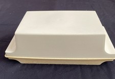 Tupperware Vintage Contenitore Bastone Burro Piatto 1512-5 Mandorla con Coperchio 1511-5