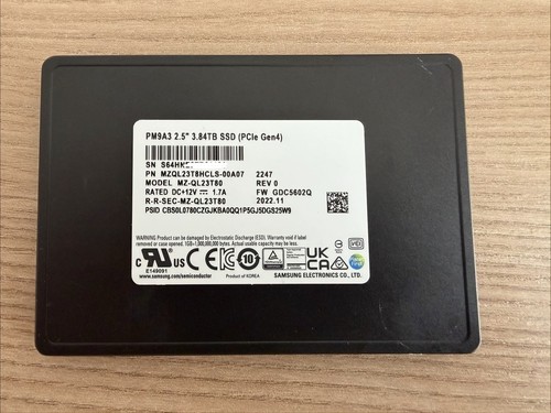 Samsung pm9a3 84tb - 3.84tb, u.2