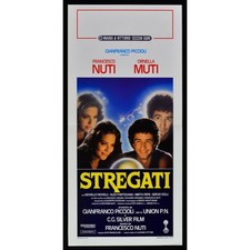 locandina STREGATI Francesco Nuti Ornella Muti disc-jockey Genova Novelli B156