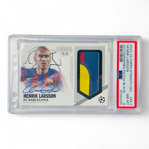 Henrik larsson auto - 5/5, patch