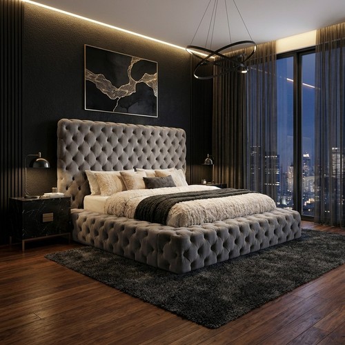 Letto matrimoniale moderno - matrimoniale,