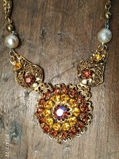 COLLIER COLLANA VECCHIA MANIFATTURA FILIGRANA BIJOUX VINTAGE IDEA REGALO