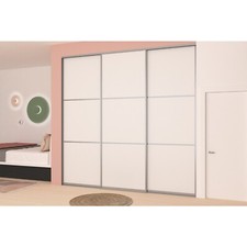Alucabina - Armadio a muro con porta scorrevole a tre ante