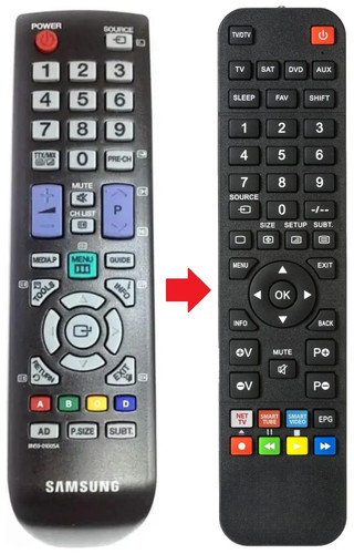 Telecomando adatto per samsung - adatto,