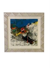 SERIGRAFIA  FRANCESCO TORALDO  50 X 50 ANJA  ,  CON  CORNICE  E GARANZIA