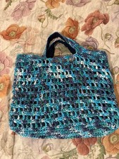 Borse donna lavorate a uncinetto. In rafia. Fatta a mano. Borsa donna.