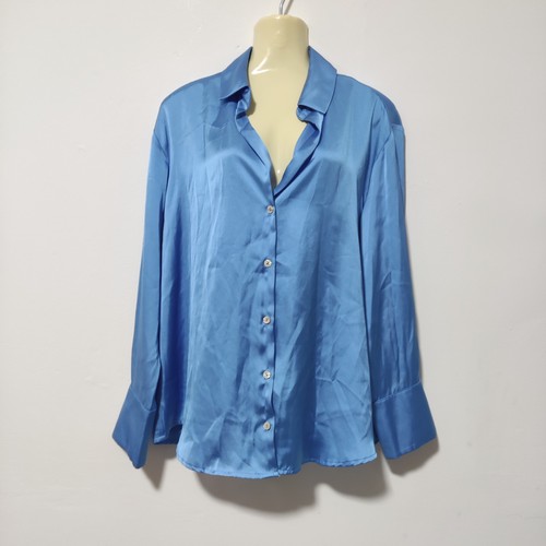 Camicia donna zara blu relaxed - camicia,