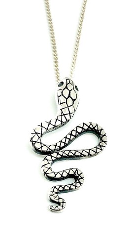 Collana con ciondolo - , serpente