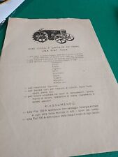 Fiat   TRACTOR FIAT  700 A, 1928s  Letter Sales Brochure.