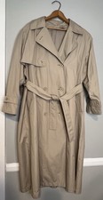 Womens VTG Trench Coat Beige