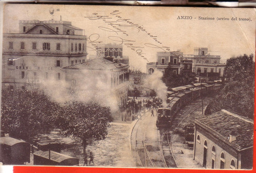 Cartolina anzio viaggiata - cartolina,