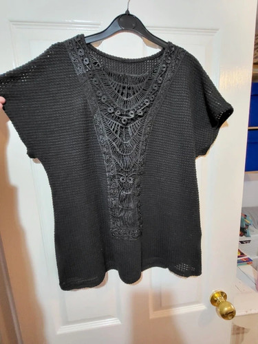 Top maglia uncinetto - top, in