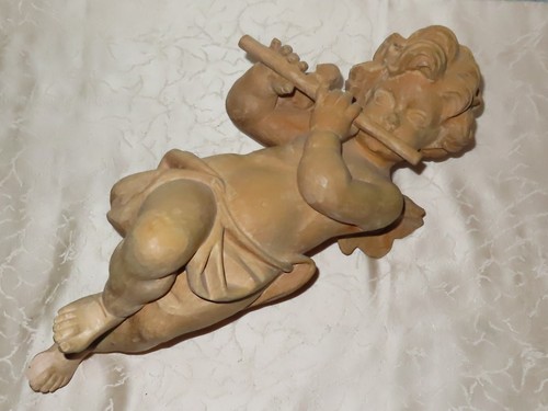 Grande scultura legno - grande, putto