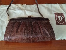 Borsa vintage Vero Serpente Anni '70 Ottimo Stato Con Scatola Originale 
