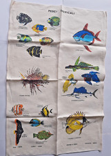 Telo in lino "PESCI TROPICALI" - Telene