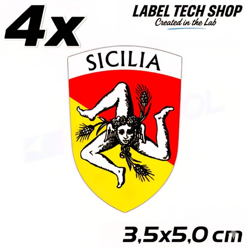 Adesivi sicilia stemma - adesivi,