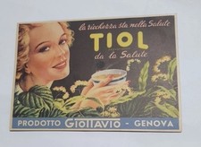 CARTOLINA PUBBLICITARIA TIOL
