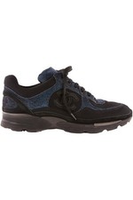 SNEAKERS CHANEL BLU CC TESSUTO