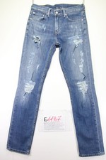 Levi's 511 customized (Cod.E1187) tg45 W31 L34 jeans donna usato vintage