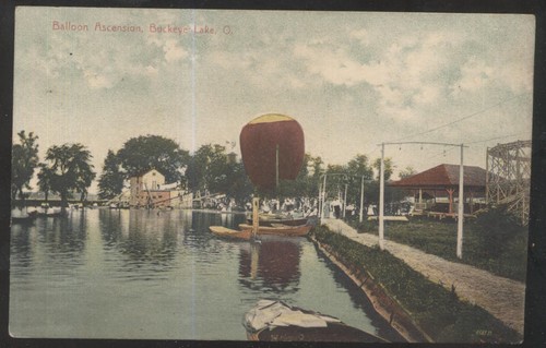 Postcard buckeye lago - lago, oh-early