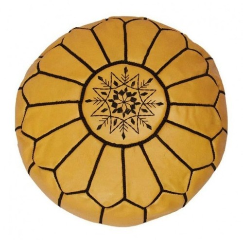 Puff marocchino vera pelle - pelle,