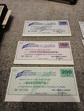 70m 3 Mini Assegni Banca