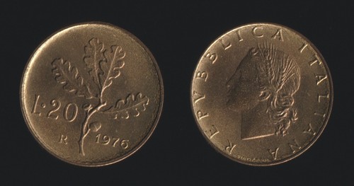 Lire 1976 ramo quercia - lire,