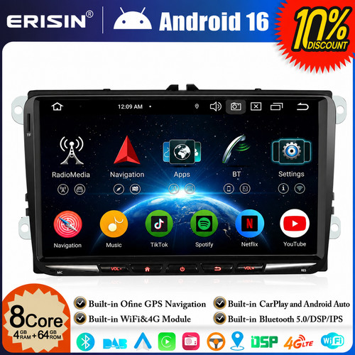 Android autoradio dab - 9", dab+