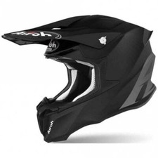 CASCO CROSS AIROH TWIST 2.0 SOLID MATT BLACK OFFROAD FUORISTRADA