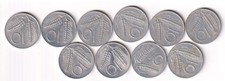 Lotto 10 monete dieci lire