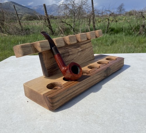 Portapipe legno noce - portapipe,