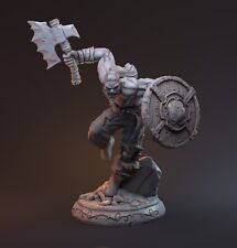 Vichingo Combattente Miniatura Raging Barbaro Figura per Ripiano Tavolo Come D
