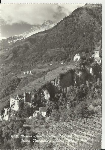 Cartolina merano castelli - cartolina, di