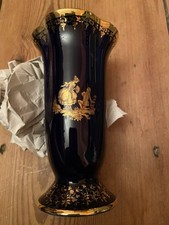 Limoges Vase France Cobalt