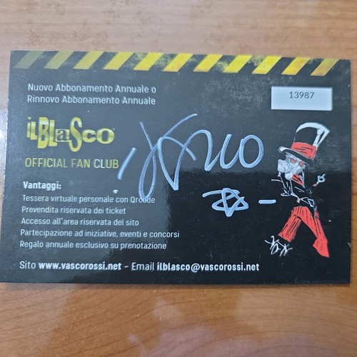 Vasco rossi blasco card - rossi,